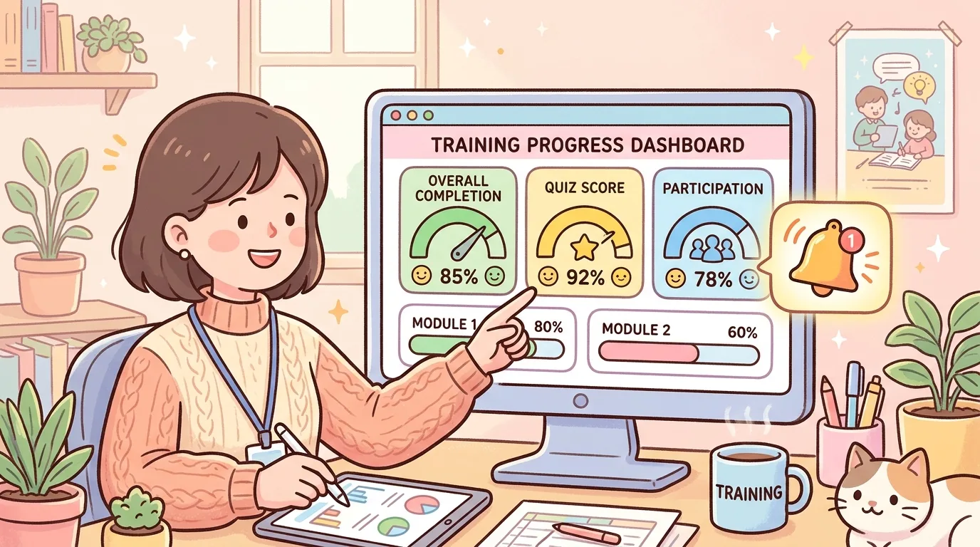企業英語研修で学習が続くKPIと早期アラート設計 アイキャッチ