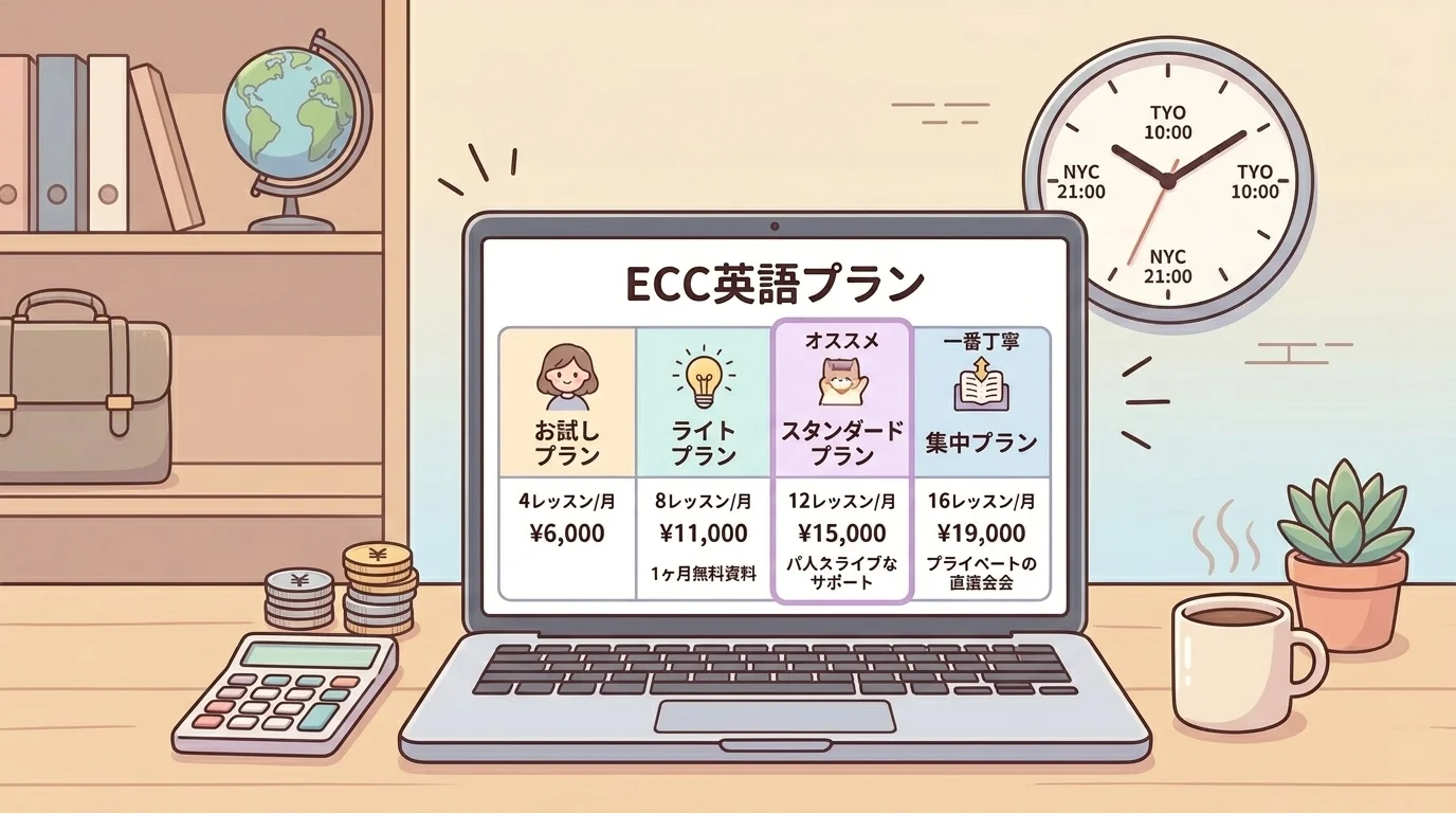 ECCオンラインレッスンの料金プラン完全解説【2026年版】