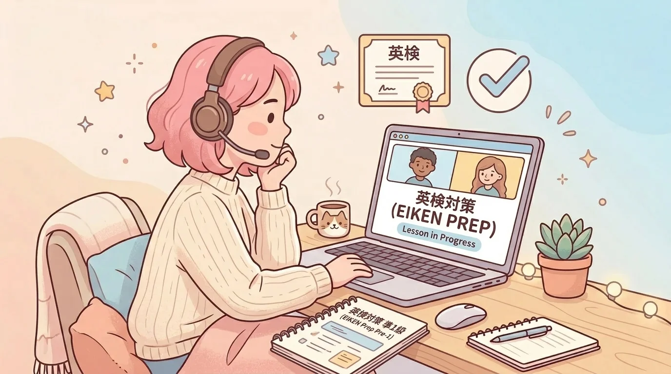 Kimini英会話で英検対策｜合格実績と対応級を解説【2026年版】