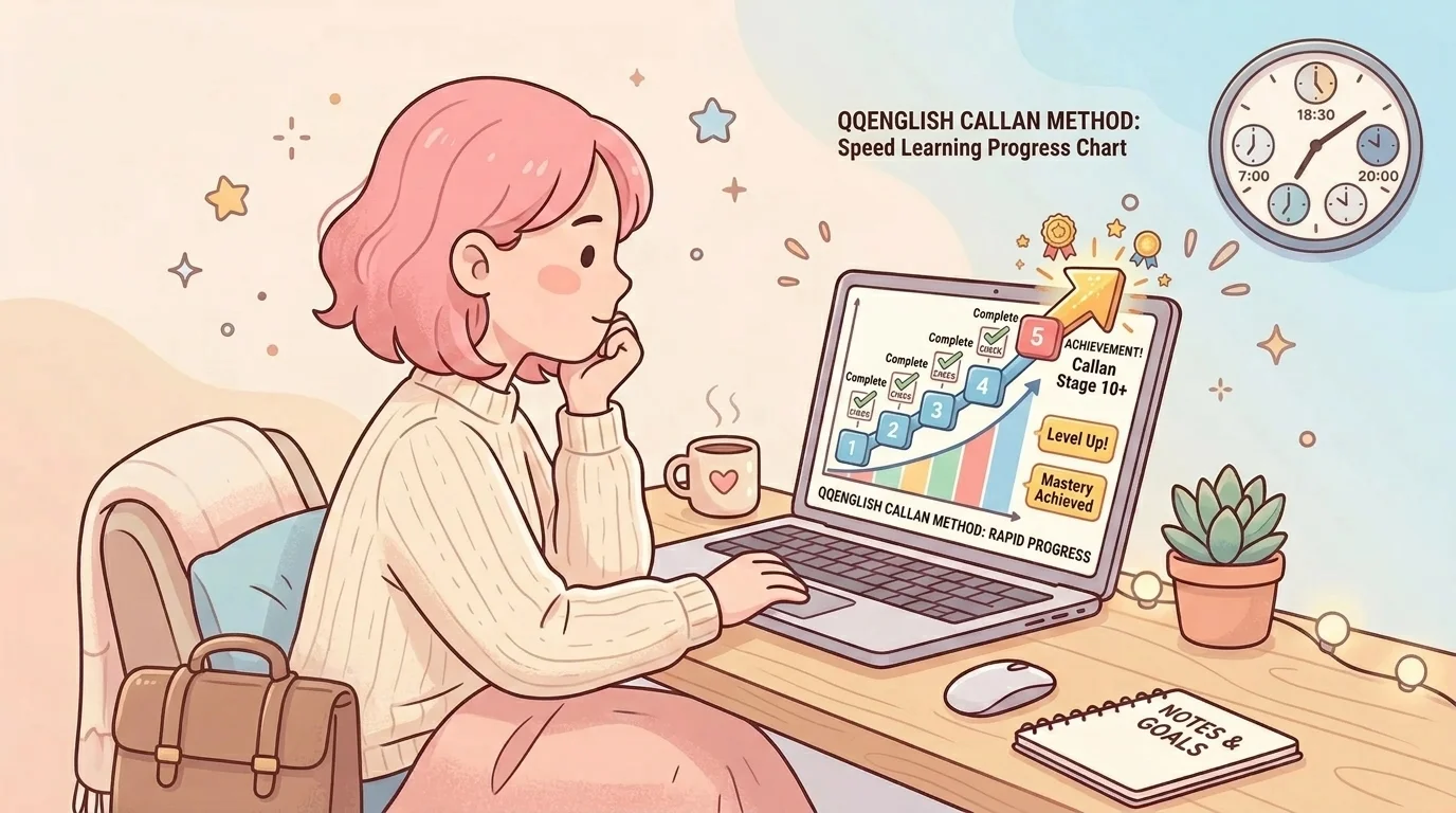 QQEnglishで英語力は本当に伸びる？効果・推奨頻度・継続のコツ【2026年版】