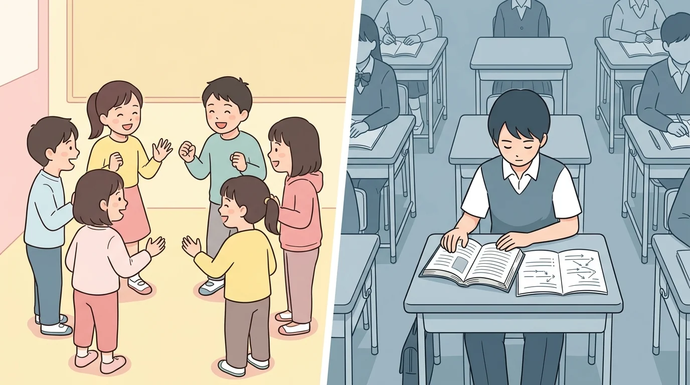 小中接続ギャップとは？小学校英語と中学英語の差を具体例で徹底解説【2026年版】 アイキャッチ